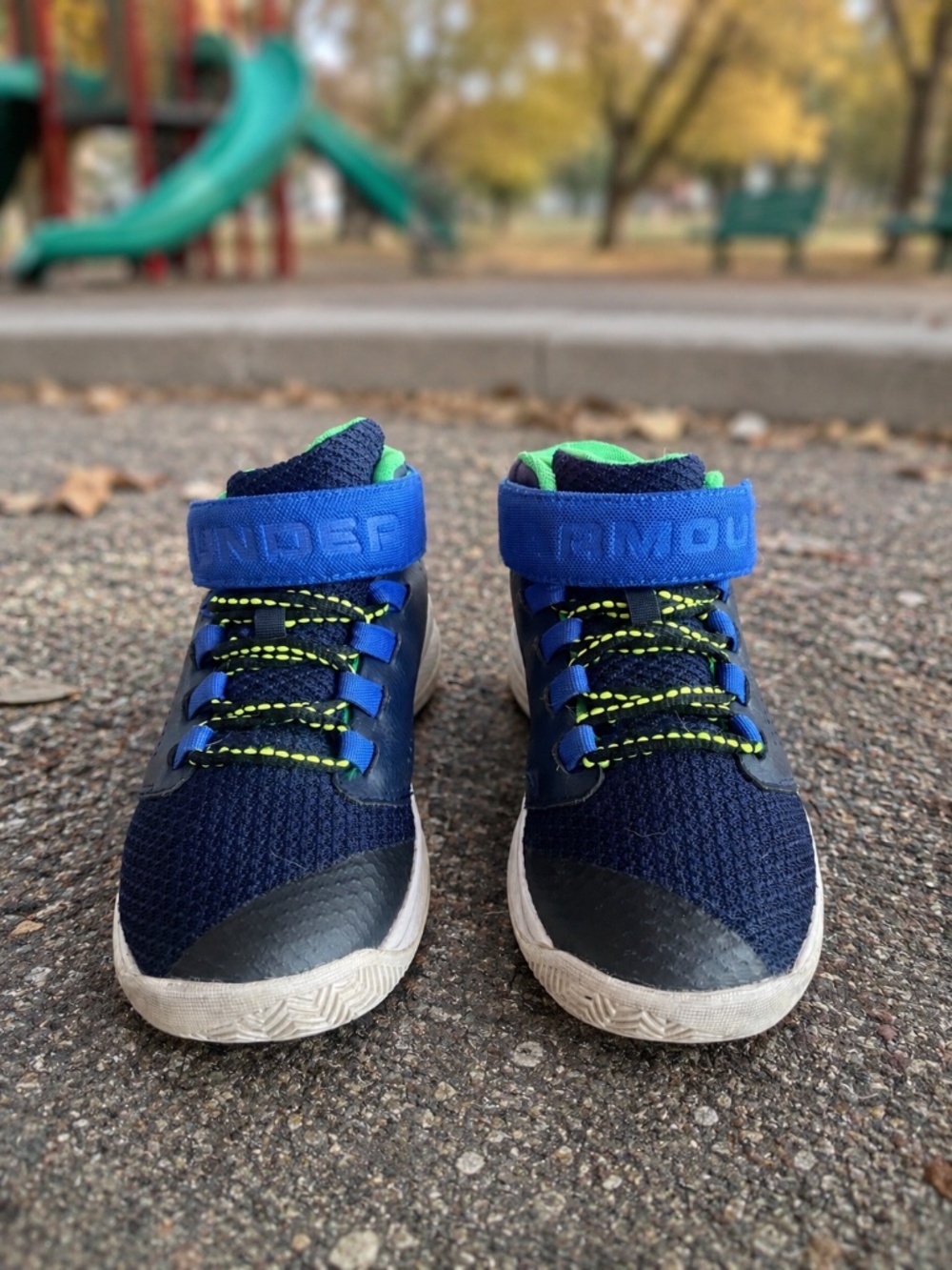 Under Armour Kids High-Top Sneakers – Size 12K